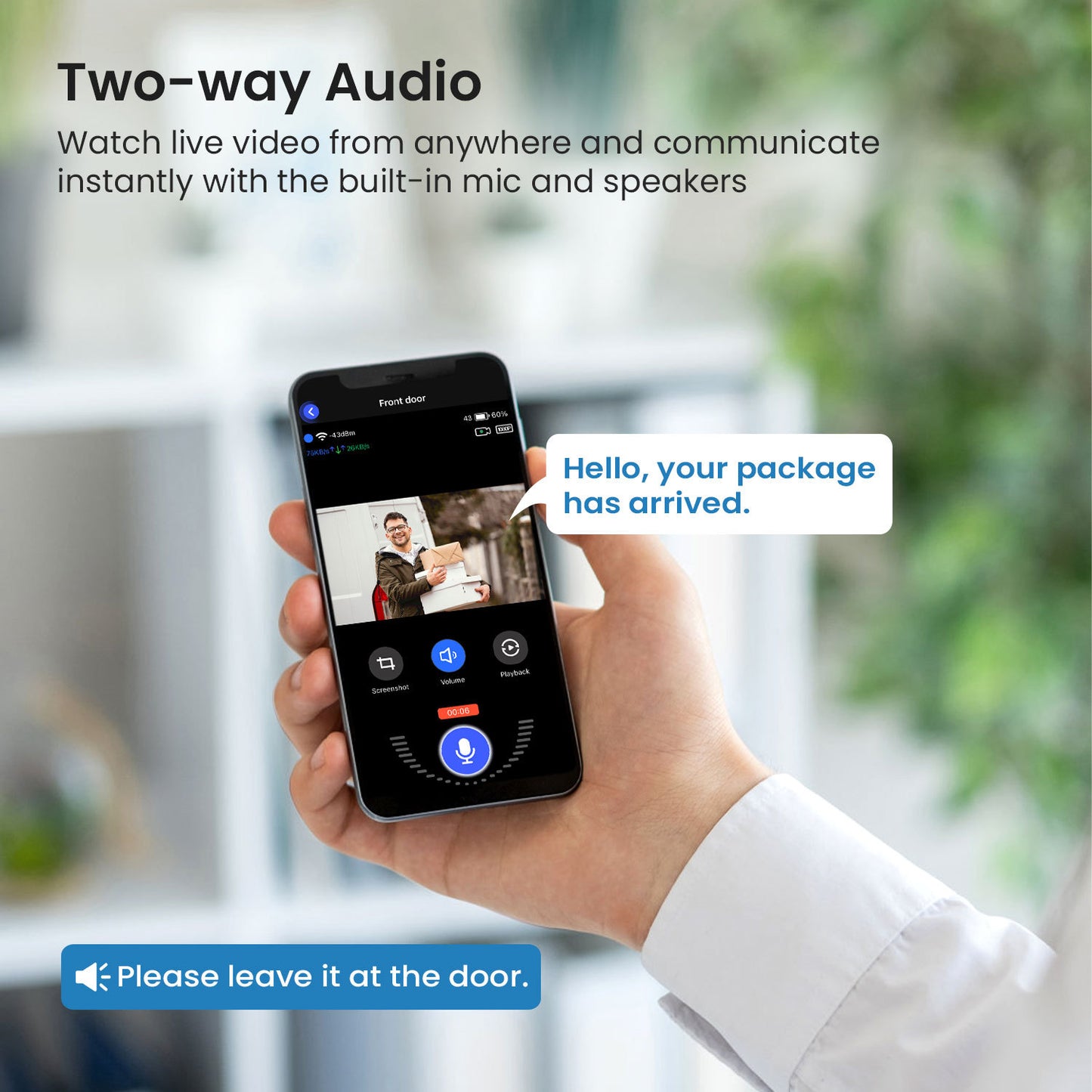 Smart Video Doorbell (Tax-Free and Free Shipping)