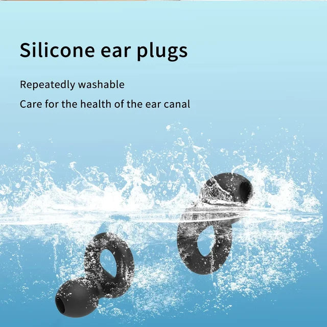 2 x Super-Comfy Reusable Silicone Earplugs - 8 Colours (Tax-Free and Free Shipping)
