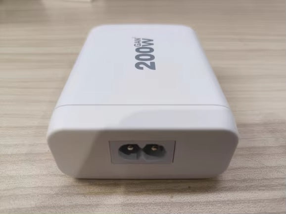 200 W 6-Port GaN III Charger for Notebook Computers and Smart Devices - 2 Colours x Type F and G Plugs (Tax-Free and Free Shipping)