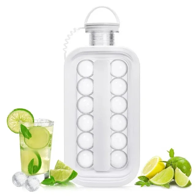 2-in-1 Ice Balls Making Tray and Bottle (Tax-Free and Free Shipping)