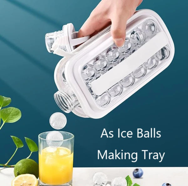 2-in-1 Ice Balls Making Tray and Bottle (Tax-Free and Free Shipping)