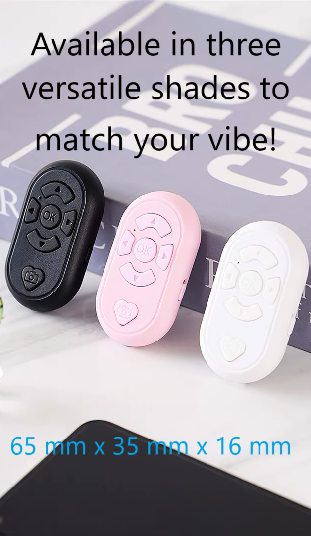 Bluetooth Selfie Remote - 3 Colours (Tax-Free and Free Shipping)