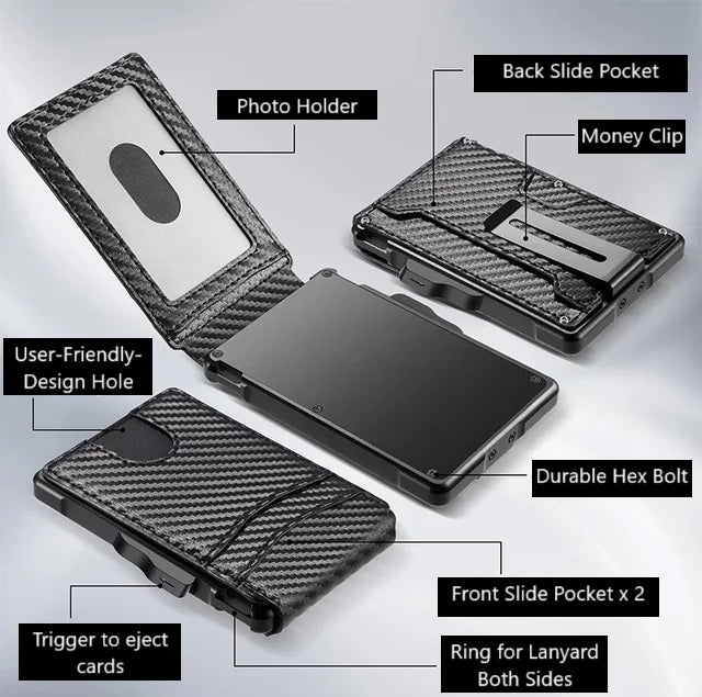 Smart Card Holder with Money Clip - 2 Types (Tax-Free and Free Shipping)