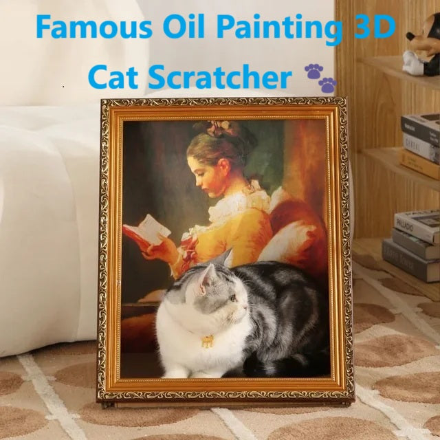 Famous Oil Painting 3D Cat Scratcher - 4 Designs (Tax-Free and Free Shipping)