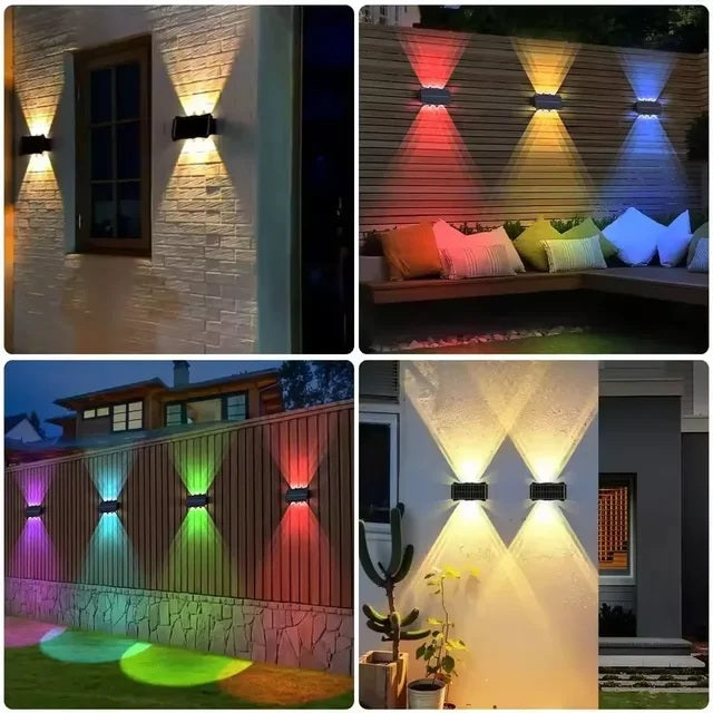 Solar-LED-Wandleuchte – 4 Typen (steuerfrei und kostenloser Versand)