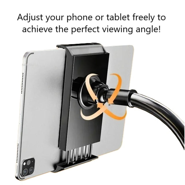 Smartphone/Tablet Holder with 128-cm Gooseneck Arm - 2 Colours (Tax-Free and Free Shipping)