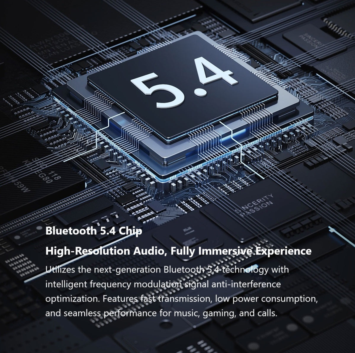 Kabellose Bluetooth 5.4-Ohrhörer (steuerfrei und kostenloser Versand)
