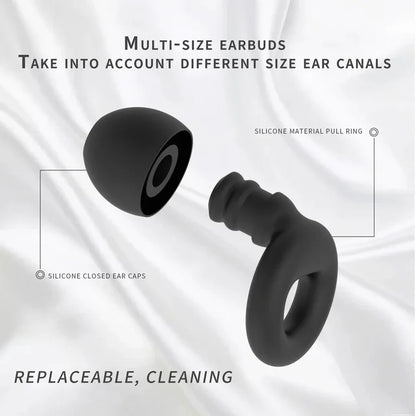 2 x Super-Comfy Reusable Silicone Earplugs - 8 Colours (Tax-Free and Free Shipping)