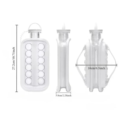 2-in-1 Ice Balls Making Tray and Bottle (Tax-Free and Free Shipping)