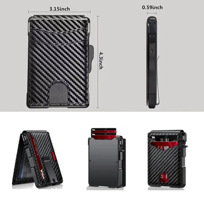 Smart Card Holder with RFID Blocking Feature and Money Clip - 2 Types (Tax Free and Free Shipping)