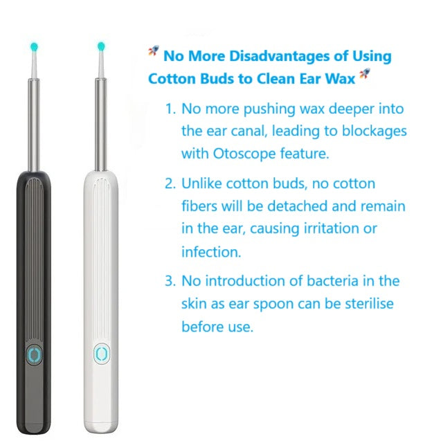 2-in-1 Otoscope and Ear Wax Remover - 2 Colours (Tax-free and Free Shipping)