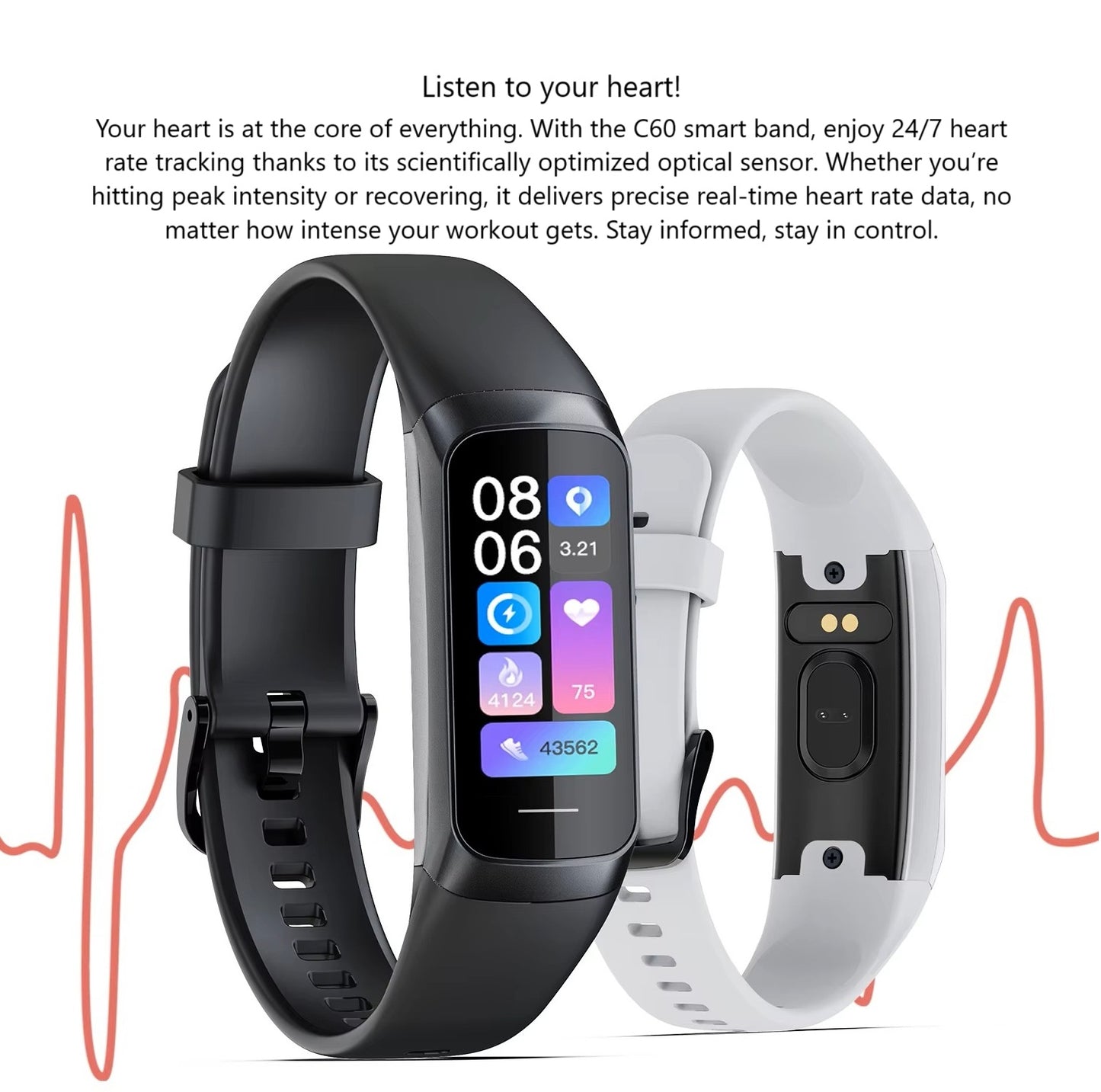 Smart Fitness Band - 4 Colours (Tax-Free and Free Shipping)