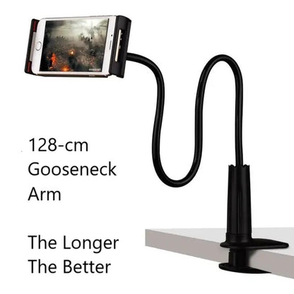 Smartphone/Tablet Holder with 128-cm Gooseneck Arm - 2 Colours (Tax-Free and Free Shipping)