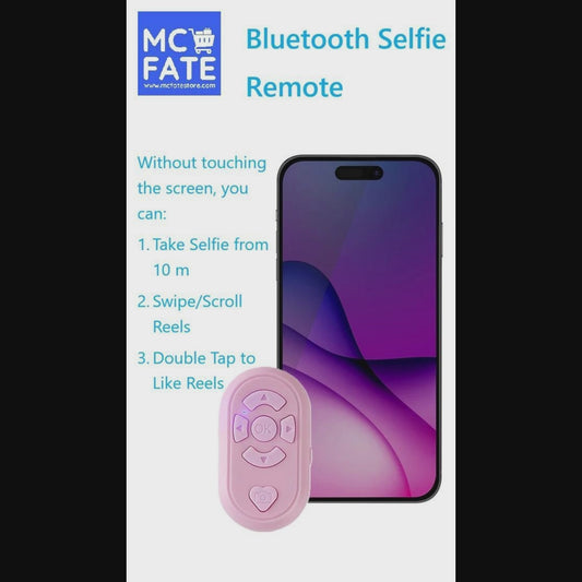 Bluetooth Selfie Remote - 3 Colours (Tax-Free and Free Shipping)