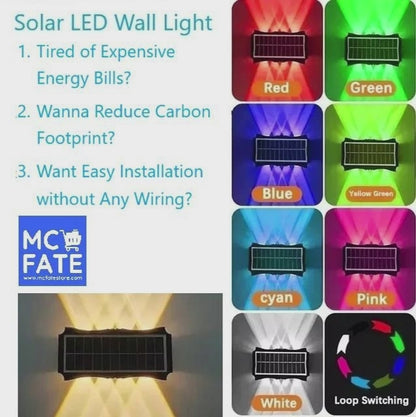 Solar LED Wall Light - 4 Types (Tax-Free and Free Shipping)