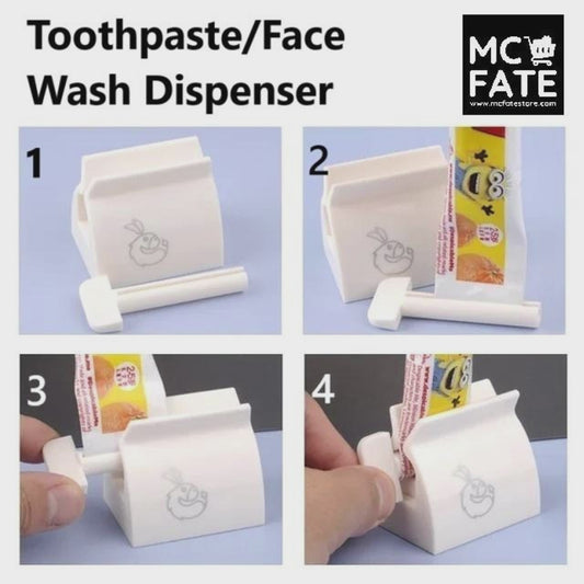 2 x Toothpaste/Face Wash Dispenser - 2 Colours (Tax-free and Free Shipping)