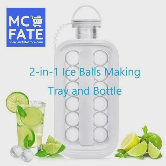 2-in-1 Ice Balls Making Tray and Bottle (Tax-Free and Free Shipping)