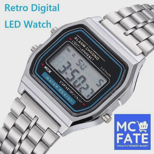 Retro Digital LED Watch - 4 Colours (Tax-Free and Free Shipping)