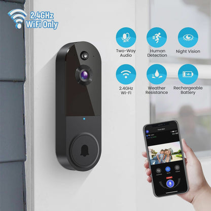 Smart Video Doorbell (Tax-Free and Free Shipping)