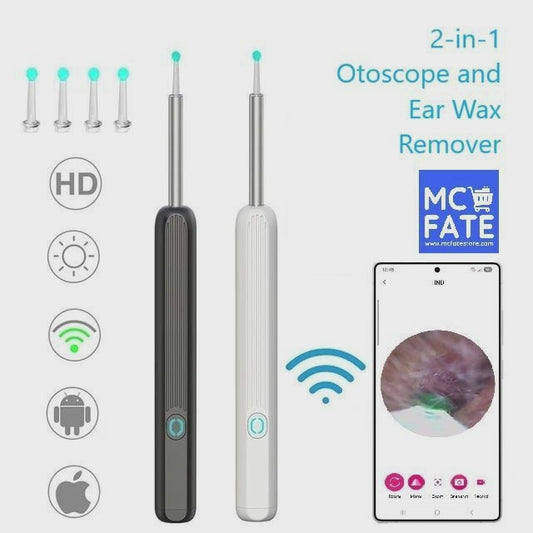 2-in-1 Otoscope and Ear Wax Remover - 2 Colours (Tax-free and Free Shipping)