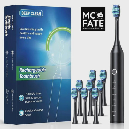2 x Electric Toothbrush + 16 x Brush Head - 3 Colours (Tax-Free and Free Shipping)